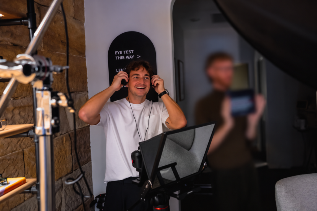 Creative direction on a DW Productions filming set